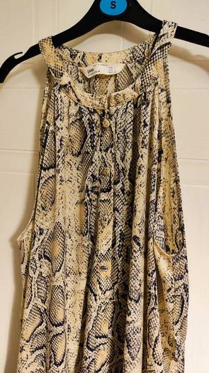 Zara Snake Print Maxi Dress  Size L