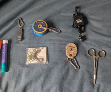 Fly fishing assorted bits