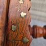 Beautiful brass inlayed lamp/occasional table Image 3