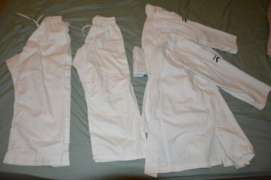 karate uniform 130 and 140