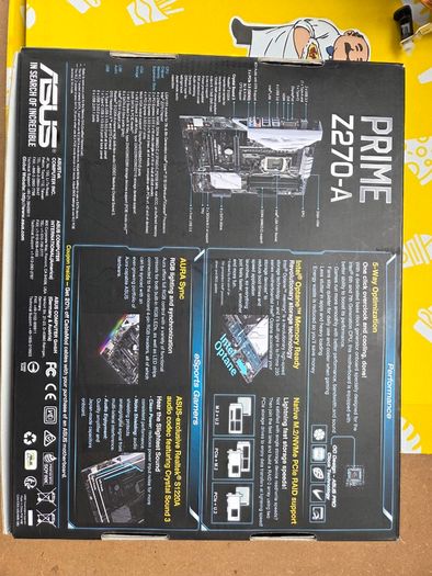 ASUS Prime Z270-A mobo + CPU i7-7700K + Cooler - Pizza Box not included!!