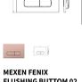 Toilet Flush Button Gold Mexen Image 2