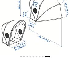 IKEA Kids Bed Tent Canopy