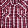 Vintage Levis Red Check Shirt Size M Mens - Pearl Snap Image 6
