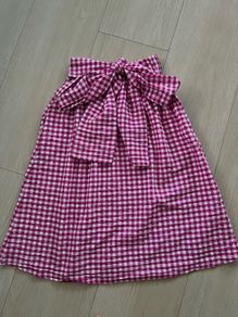Zara midi skirt with oversized bow