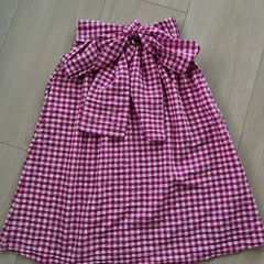 Zara midi skirt with oversized bow