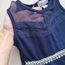 Girls navy lace embellished dress. New. Size 10yrs Image 5