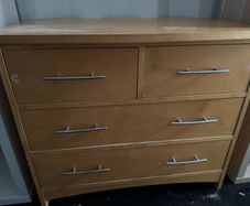 McDonagh Beech Chest of Drawers 85 x 47 x 72cm -  Ideal Upcycle/Refinishing Project