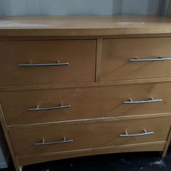 McDonagh Beech Chest of Drawers 85 x 47 x 72cm -  Ideal Upcycle/Refinishing Project
