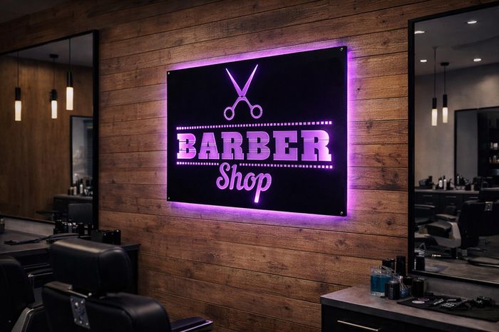 Barber Shop LED Sign