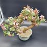 Chinese Vintage Glass Cherry Blossom Bonsai Tree Image 4