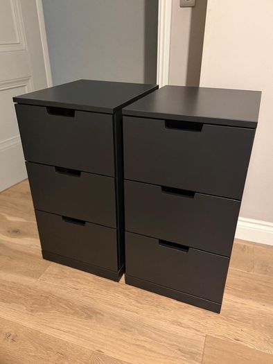 2 IKEA NORDLI Chest of 3 Drawers