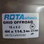 Rota Grid 16x8.0 Alloy Wheels 4x114 Image 2