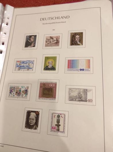 GERMANY 1975-82 album with stamps