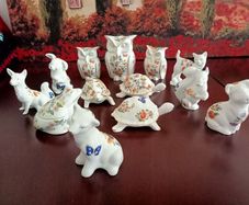 Aynsley "Cottage Garden" Animal  Figurines and Trinket Boxes