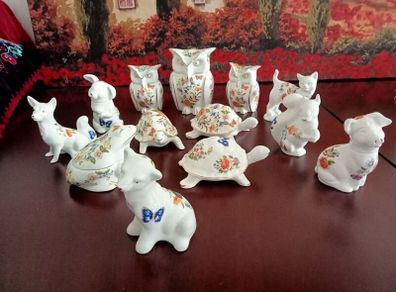 Aynsley "Cottage Garden" Animal  Figurines and Trinket Boxes