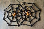 Set of 2 Halloween spider web