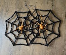 Set of 2 Halloween spider web