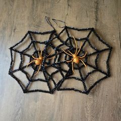 Set of 2 Halloween spider web