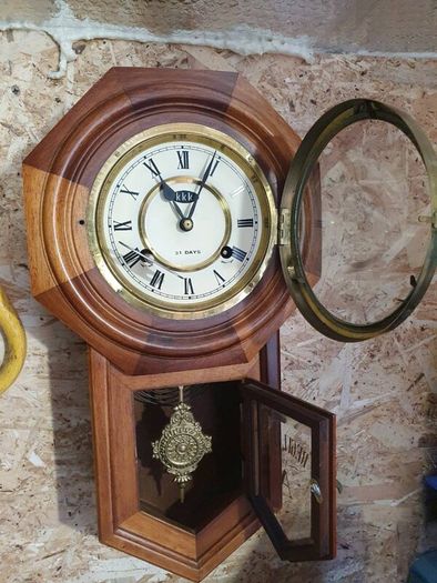 Vintage octagonal wall clock