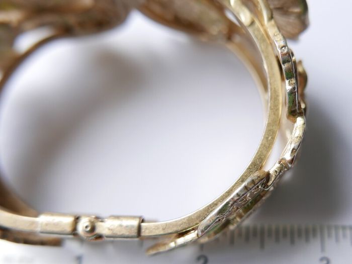 Unique Vintage Floral Cuff Bracelet