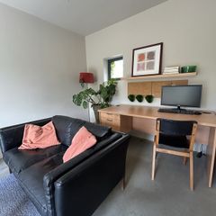 Mid century leather Couch