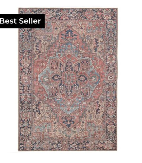 Kukoon distressed red rug