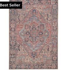 Kukoon distressed red rug