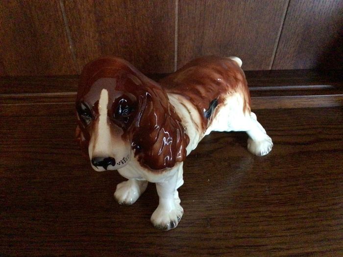 Vintage Coopercraft China Springer Spaniel Dog Figurine Ornament
