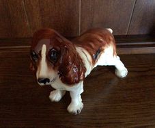 Vintage Coopercraft China Springer Spaniel Dog Figurine Ornament