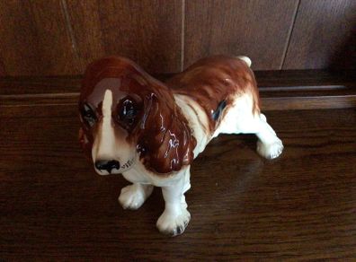 Vintage Coopercraft China Springer Spaniel Dog Figurine Ornament