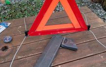 Genuine Saab warning triangle