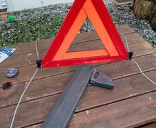 Genuine Saab 900 warning triangle