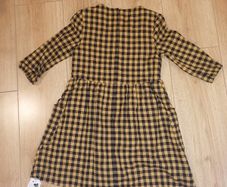 Dunnes Ochre Check Dress (8y) (NEW)