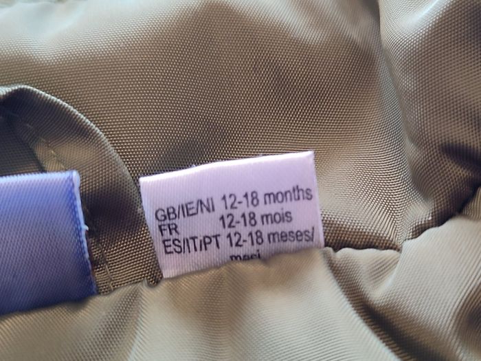 Size 86 cm winter coat