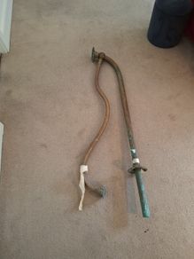 Georgian Irish brass hall rail
