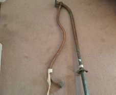 Georgian Irish brass hall rail