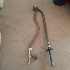 Georgian Irish brass hall rail