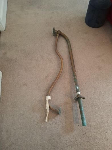 Georgian Irish brass hall rail