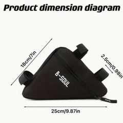 1pc High-Capacity Bicycle Frame Triangle, new.