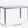 Dining table and 4 chairs Image 9