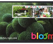 2014 Ireland Bloom Commemorative Stamps Miniature Sheet Fine Used with First Day of Issue Cancel