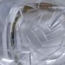 Set of 2 Beautiful Vintage Irish Signed Peter O'Farrell crystal artist Clear Crystal Bud Vase. Image 8
