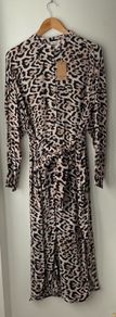 Gallery leopard shirt dress size 16 New