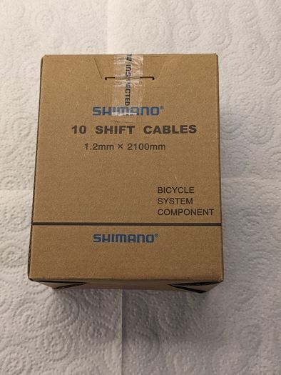10 Shimano steel shift cables  (Y60098100)