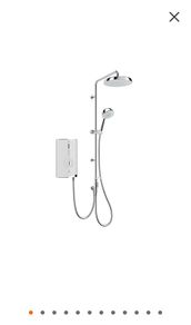 Electric Shower - Mira Sport max dual outlet Gloss White