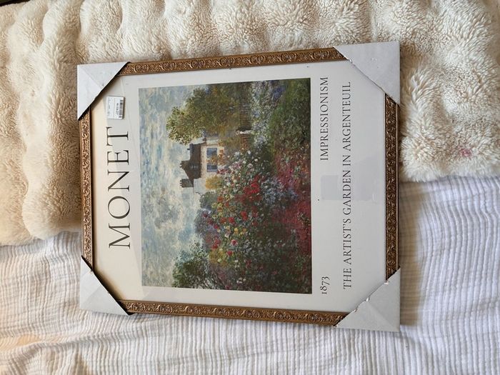 Never hung up monet picture