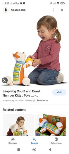 Leapfrog baby phone and cat toy music sounds numbers ELC