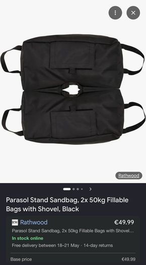 Sand bags for parasol / Gazebo
