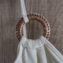 shiny cream open back mini dress fits xs-s-m pls read description Image 3